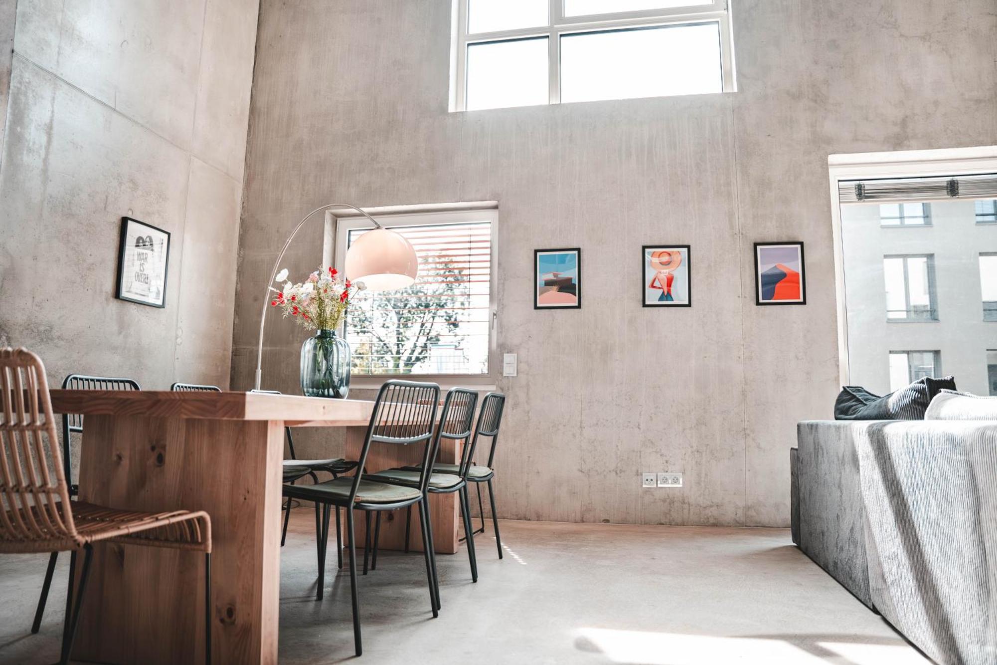 Sunset Club - Loft - 155 M2 Sichtbeton - Zentral Apartment Memmingen Ngoại thất bức ảnh